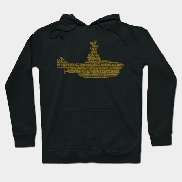 yellow Submarine Hoodie by PAINTMONKEYS